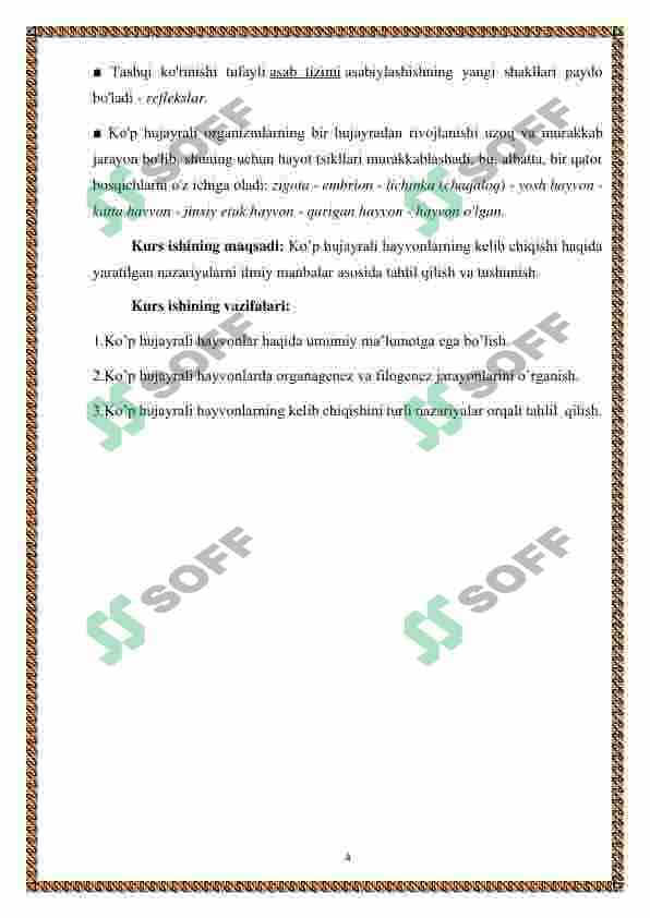 Ko'p hujayrali hayvonlar kelib chiqish nazariyalari 4