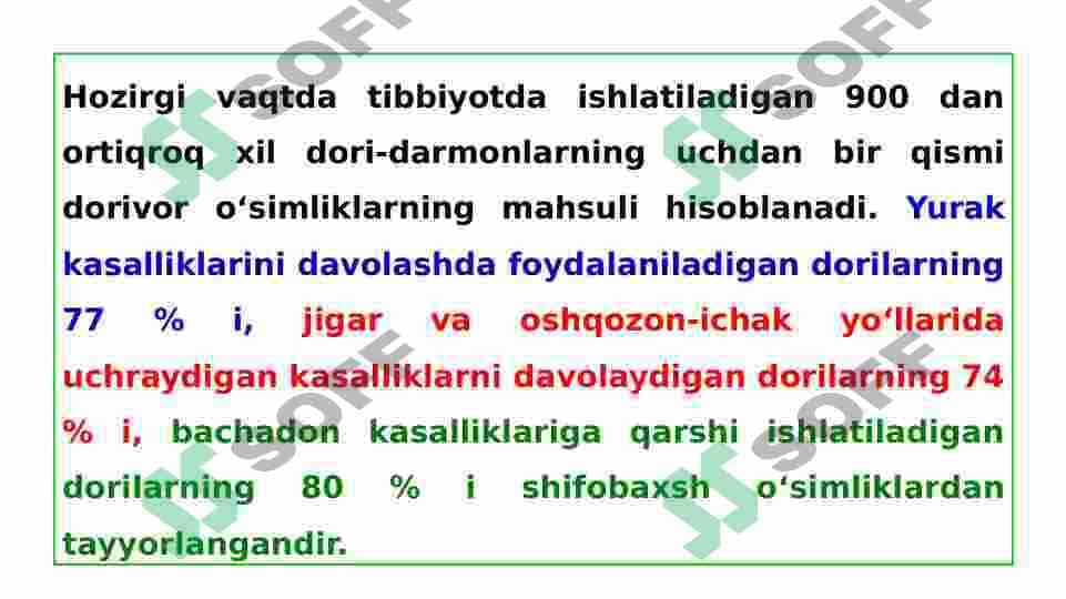 Dorivor o’simliklar va ulardan foydalanish 4