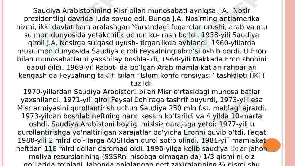 Jahon urushlari oralig'ida osiyodagi arab mamlakatlari 4