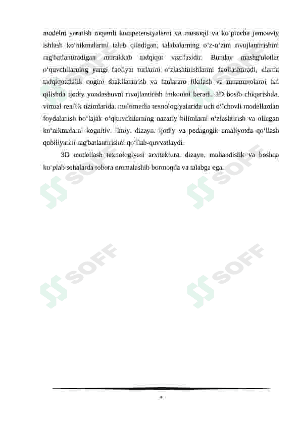 3D modellashtirish dasturida material va tekstura bilan ishlash 4
