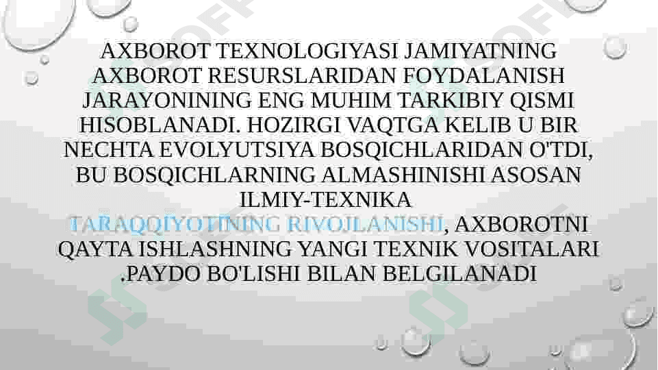 Axborot texnologiyalarining dasturiy vositalari 4