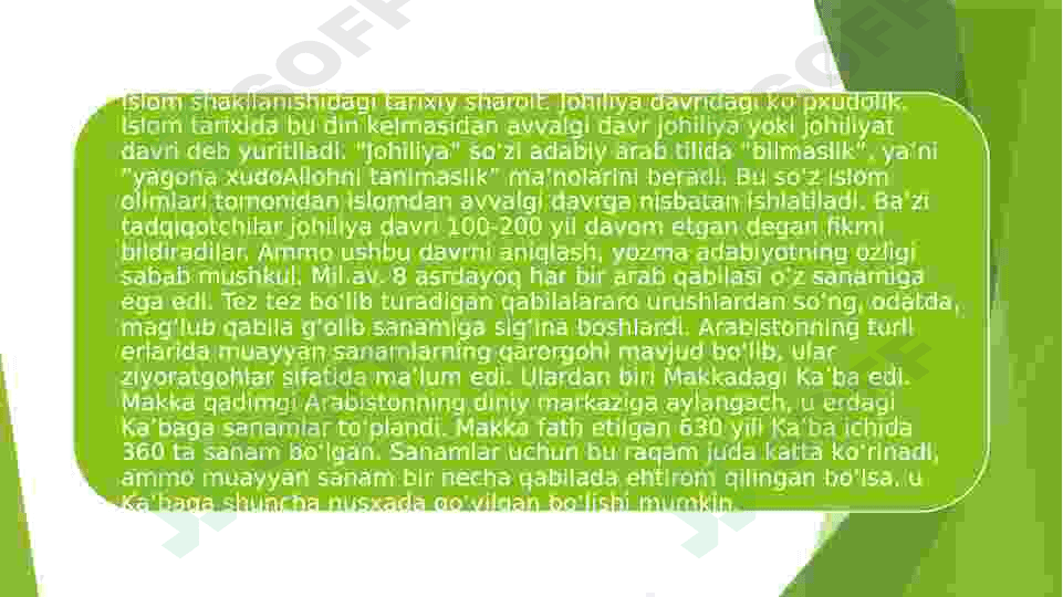 Islom dini shakllanishidagi tarixiy sharoit 4