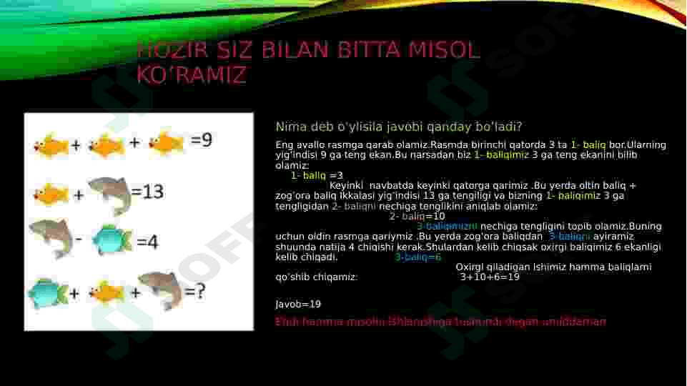 Boshlang’ich  sinflarda matematik boshqotirmalar 3 4