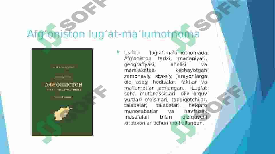 SSSR VA MUSTAQILLIK DAVRIDA ERON HAMDA AFG’ONISTON TARIXIGA OID MANBA-ADABIYOTLAR TAHLILI 4