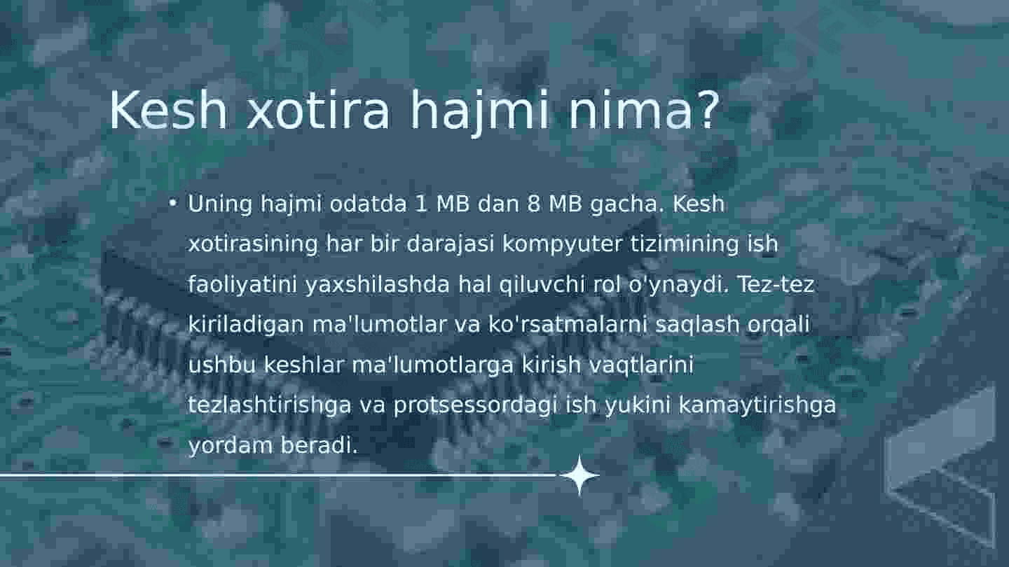 Kesh xotira 4