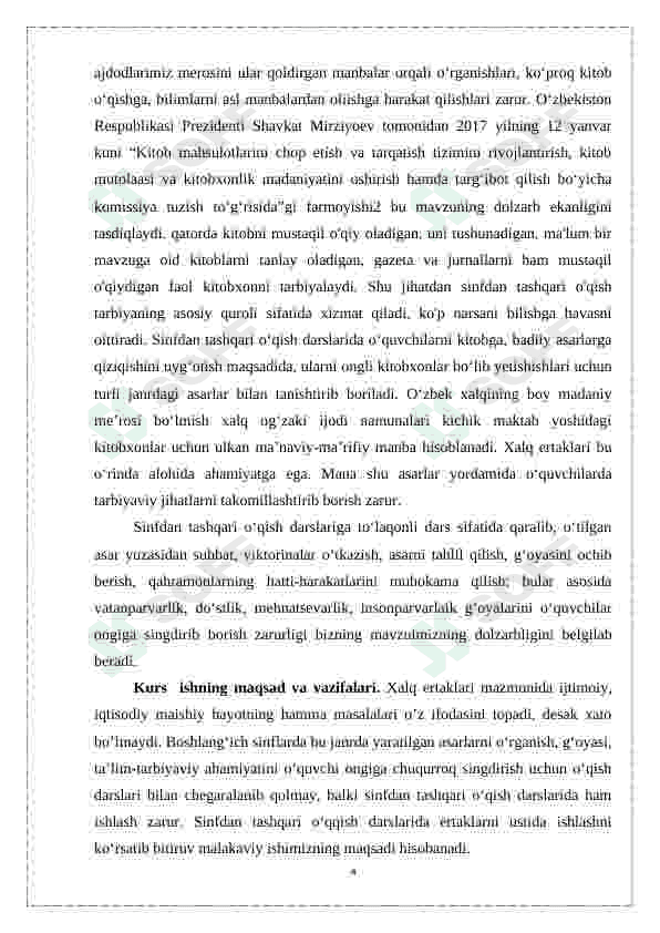 BOLALARNI ERTAK KITOB BILAN  TANISHTIRISH TEXNOLOGIYASI 4