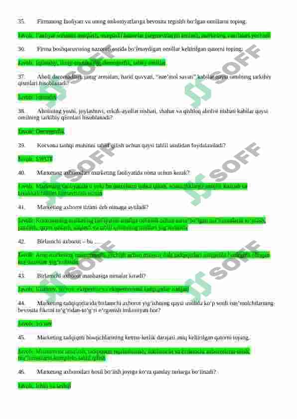 Marketing test javoblari 4