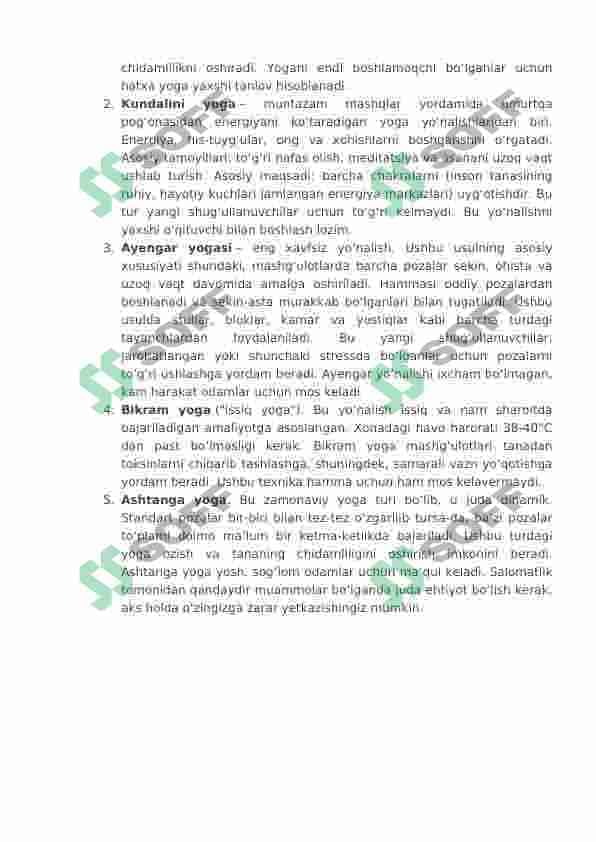 Yoga ni insonga qanday tasiri bor 4
