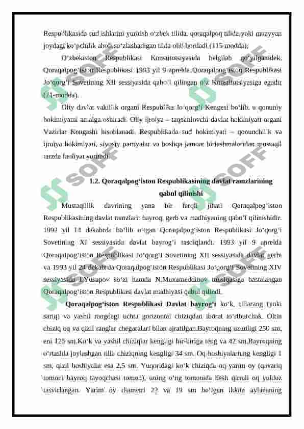 MUSTAQILLIK YILLARI QORAQALPOG‘ISTONDA XALQNING IJTIMOIY-IQTISODIY HAYOTIDAGI O’ZGARISHLAR 5