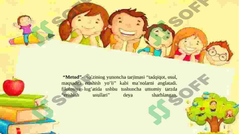 ONA TILI VA O’QISH DARSLARIDA QO’LLANILADIGAN SAMARALI METODLARDAN FOYDALANISH 5