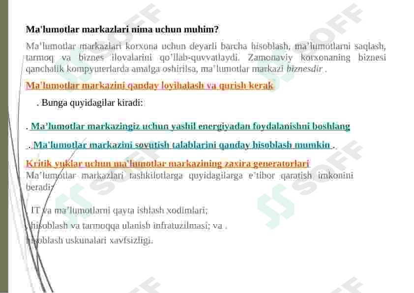 Bulut texnologiyasi asosida yaratilgan ma’lumotlarni qayta ishlash markazlarini o’rganib chiqish 5