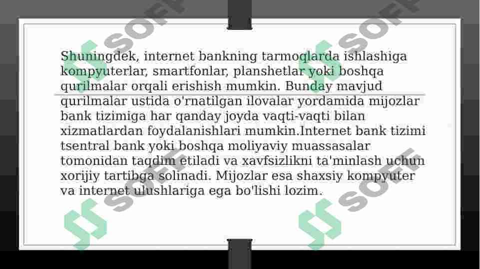 internet bankning  tizimini ishlash texnologiyasi 5