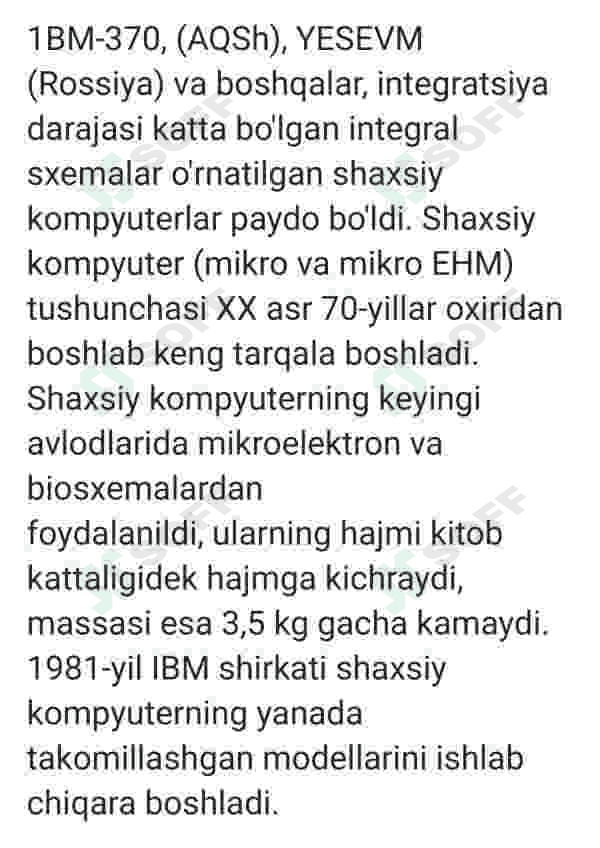 Kompyuterlar tarixi 5