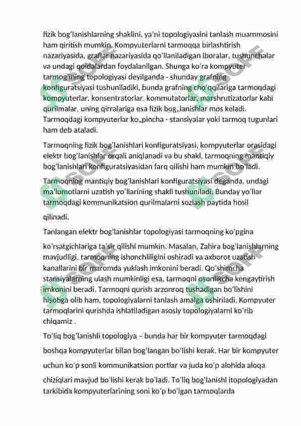 Zamonaviy kompyuter tarmoqlari 5