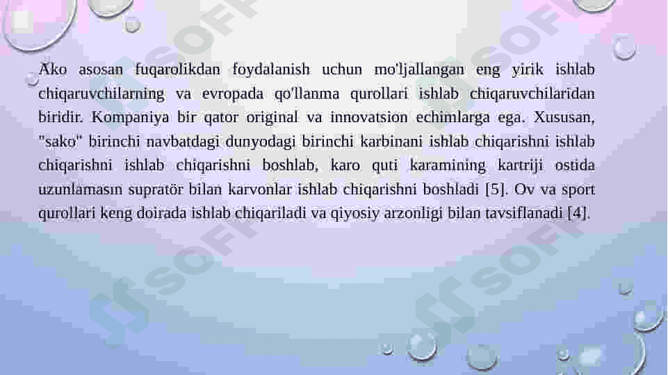 Sako quroli 5