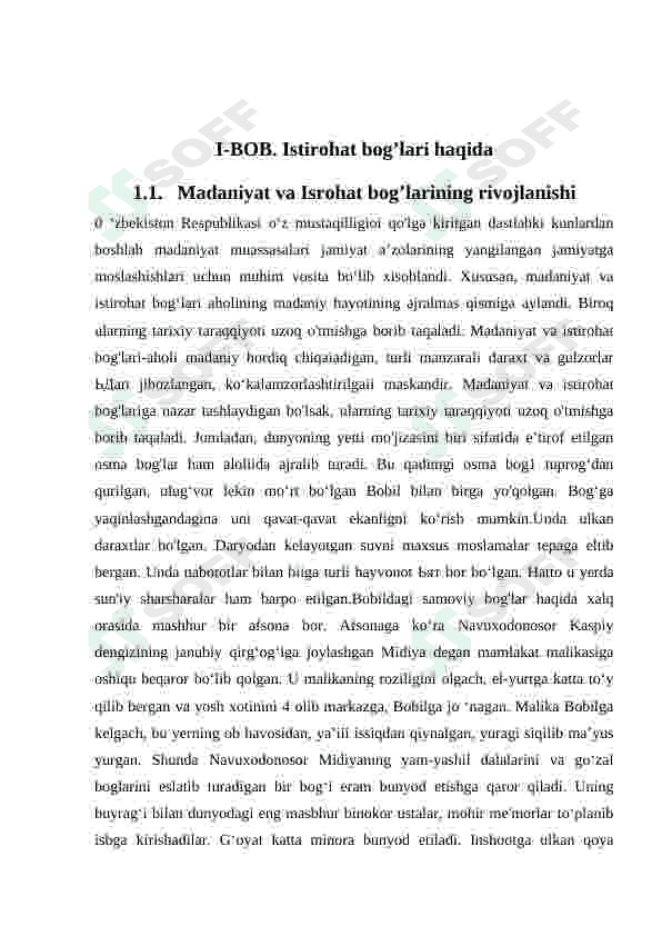 Istirohat bog'larini barpo etish 5