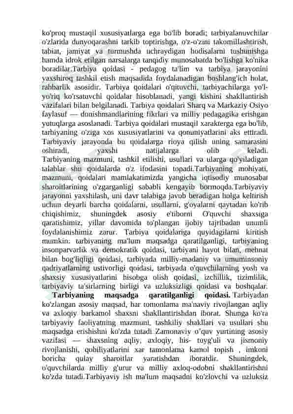 Tarbiyaning maqsad va vazifalari 5