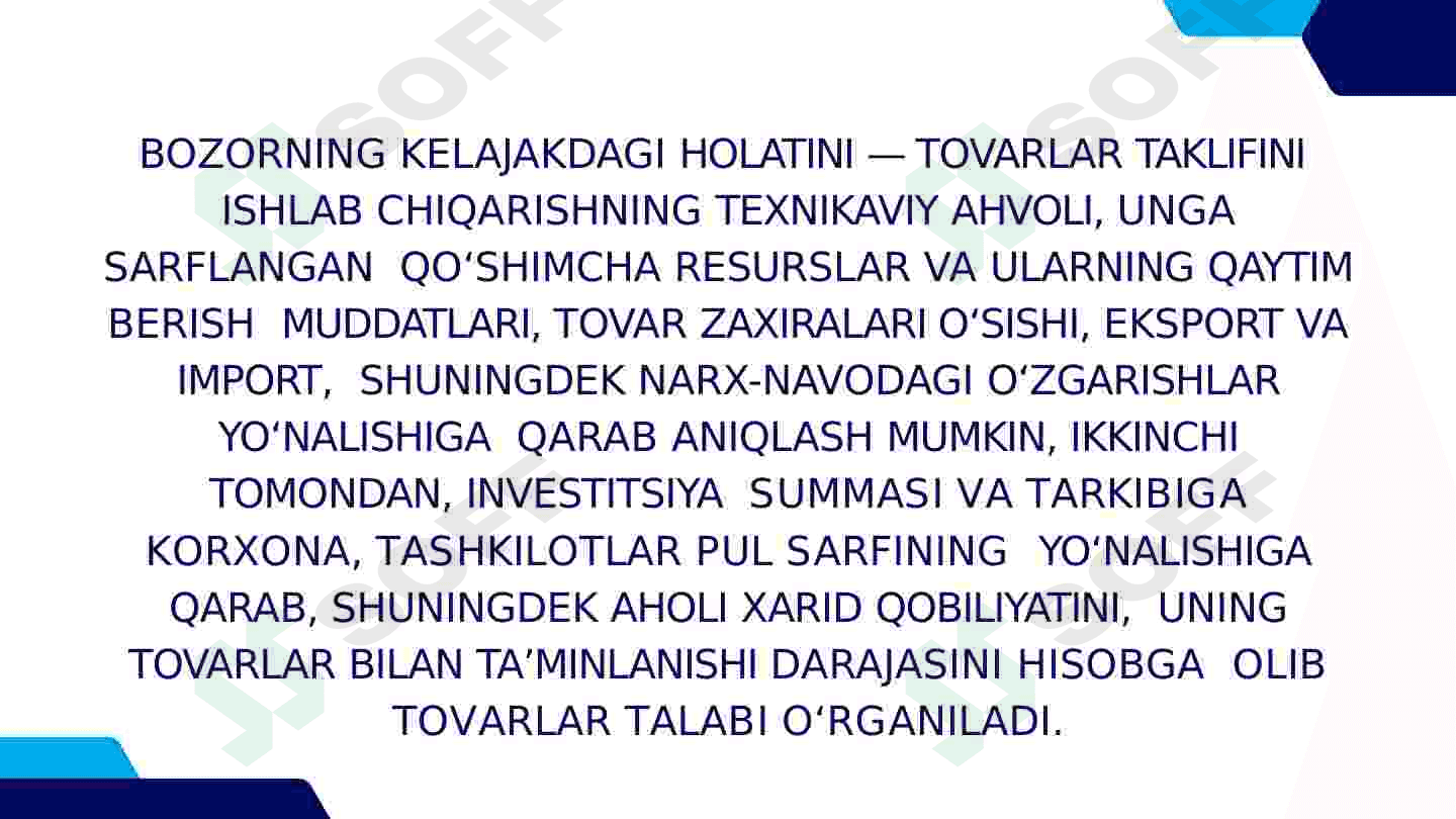 Tovarlar bozori konyukturasi 5