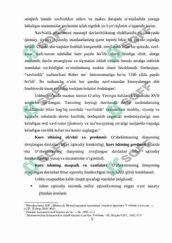 O‘ZBEKISTONNING DUNYONING RIVOJLANGAN DAVLATLARI BILAN IQTISODIY HAMKORLIGI. 5