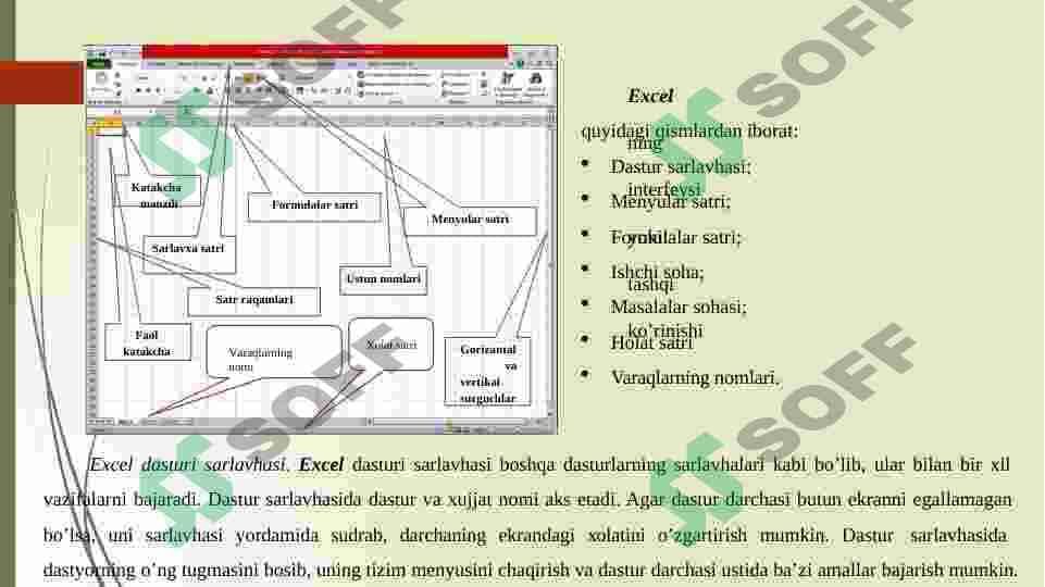 MS EXCEL DASTURI FUNKSIYALARI VA UNDA ISHLASH 5