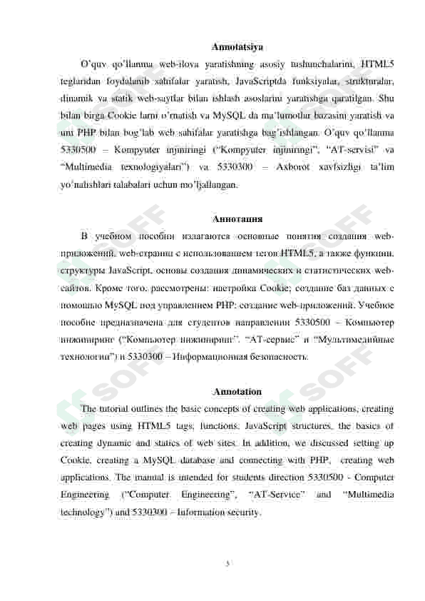 Web ilovalarini yaratish bo'yicha umumiy kitoblar 5