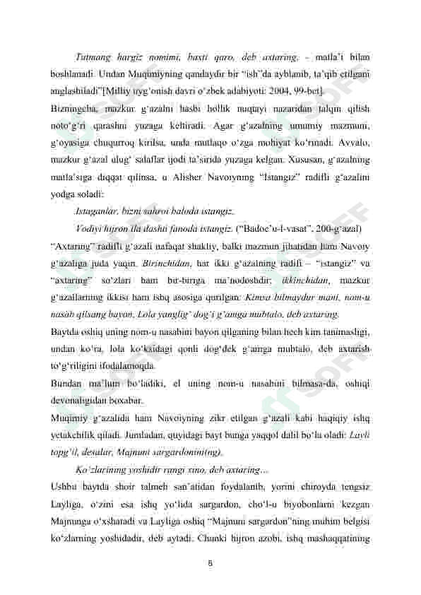 Muqimiy lirikasida oshiq obrazi 5