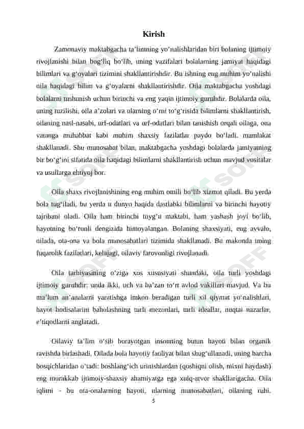 Oila farzandlarning birinchi tarbiyachisi 5