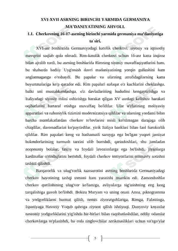 XVI-XVII ASRNING BIRINCHI YARMIDA GERMANIYA MA’DANIYATI 5