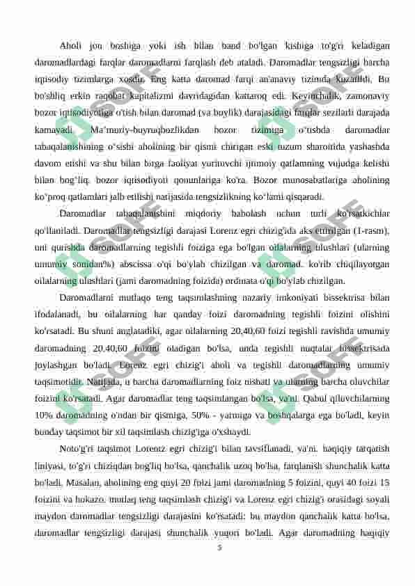 Aholi daromadining tengsizligi 5