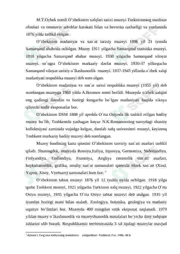 Mustaqillik yillarida Andijon viloyati tarixi va madaniyati muzeyining faoliyati 5