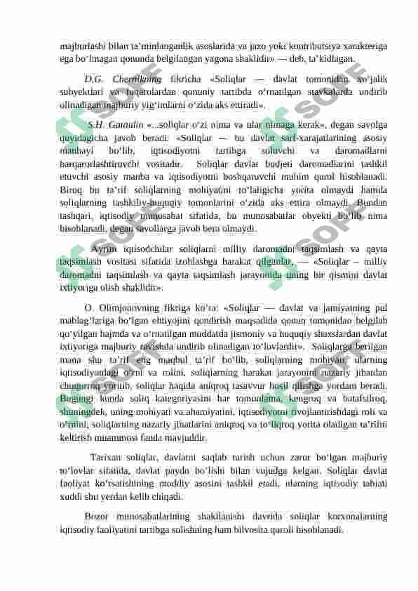 Soliq solish tamoyillari va soliq imtiyozlari 5