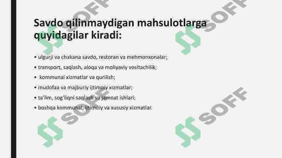 JAHON BOZORI KONYUNKTURASI VA  XALQARO SAVDONING RIVOJLANISH  TENDENSIYALARI 5