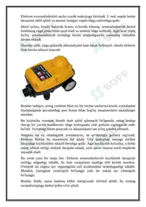 QUVURLI QUDUQLARDAN SUV OLISH NASOS STANSIYALARINING ELEMENTLARI TARKIBINI TUSHUNTIRIB BERING 5
