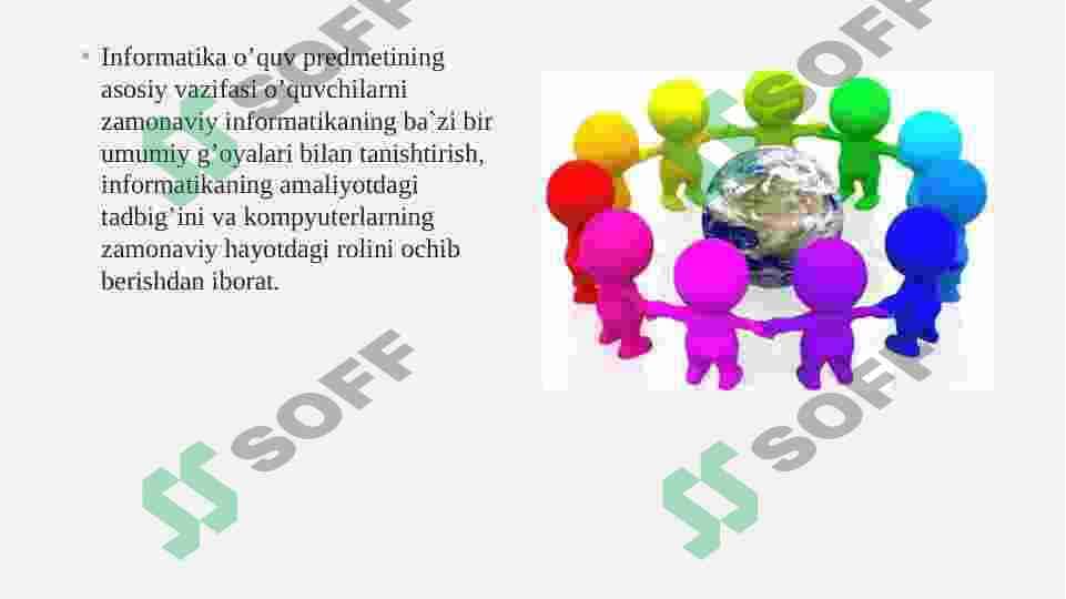 Informatika fani bo’yicha mashg’ulot jarayonlarini rejalashtirish 5