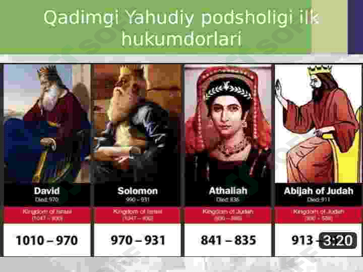 Qadimgi Isroil-Yahudiy Podsholigi 5