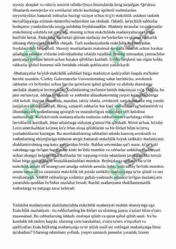 Yetakchilikni rivojlantirishning xorijiy tajribalari 5