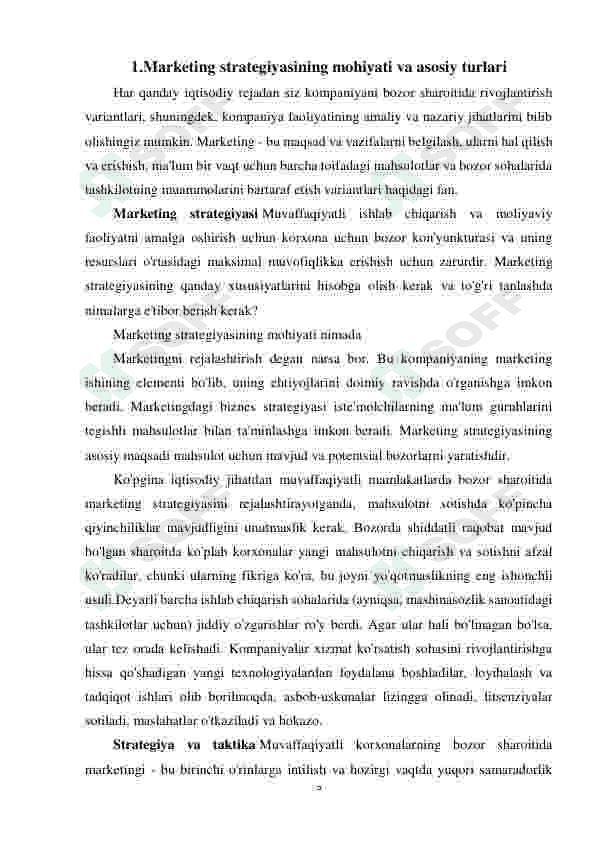 Mijozlarga yo'naltirilgan marketing strategiyalarini ishlab chiqish 5