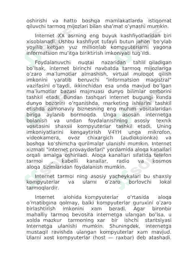 Internet global tarmog`i 5