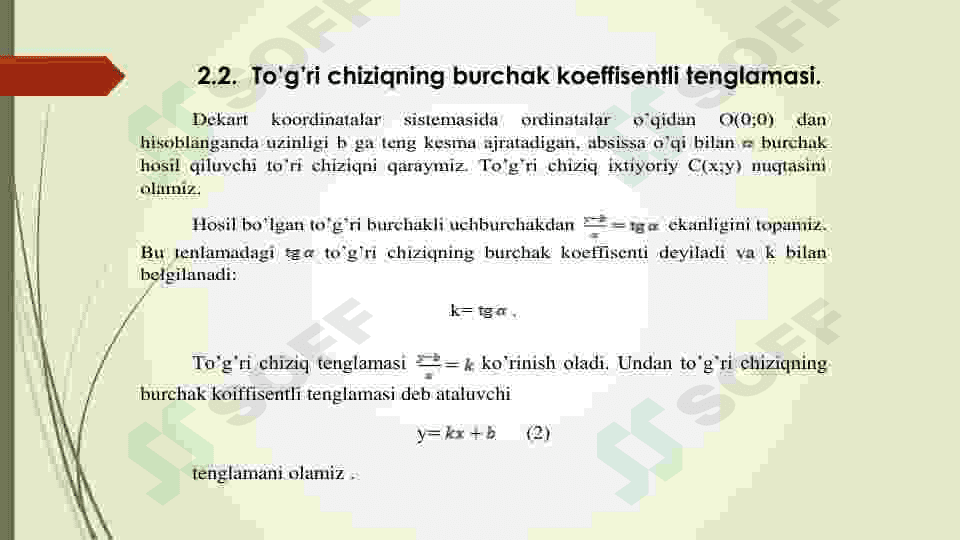 Tekislikda toʻgʻri chiziq tenglamalari 5