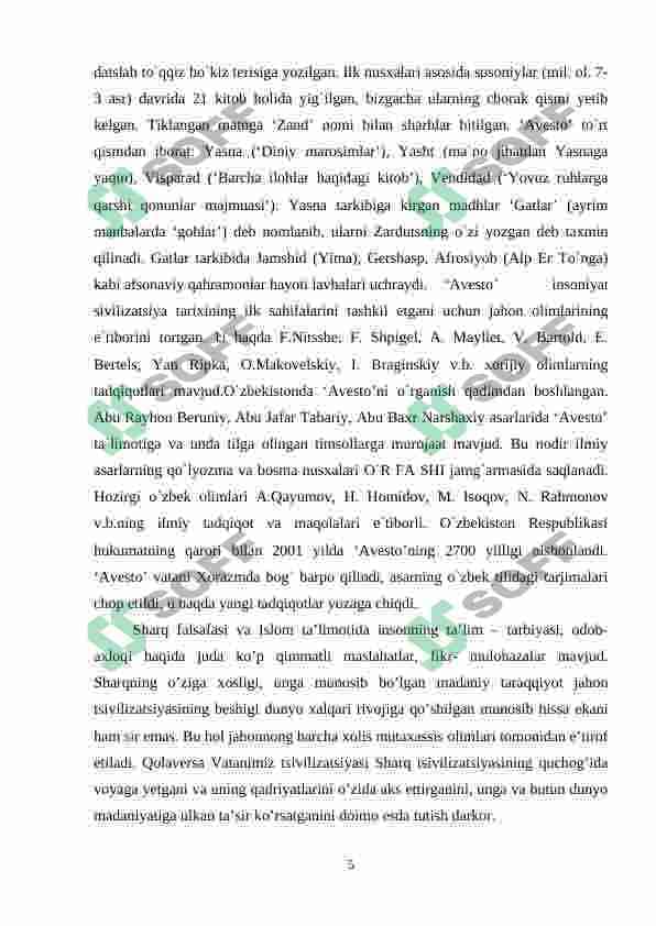 "Avesto"dagi ta'limiy axloqiy qarashlarning pedagogik mohiyati 5