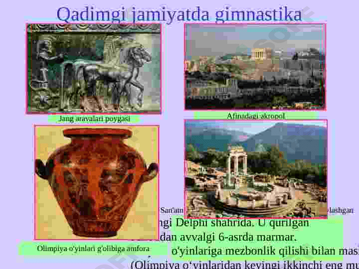 Gimnastikani rivojlantirish tarixi 5