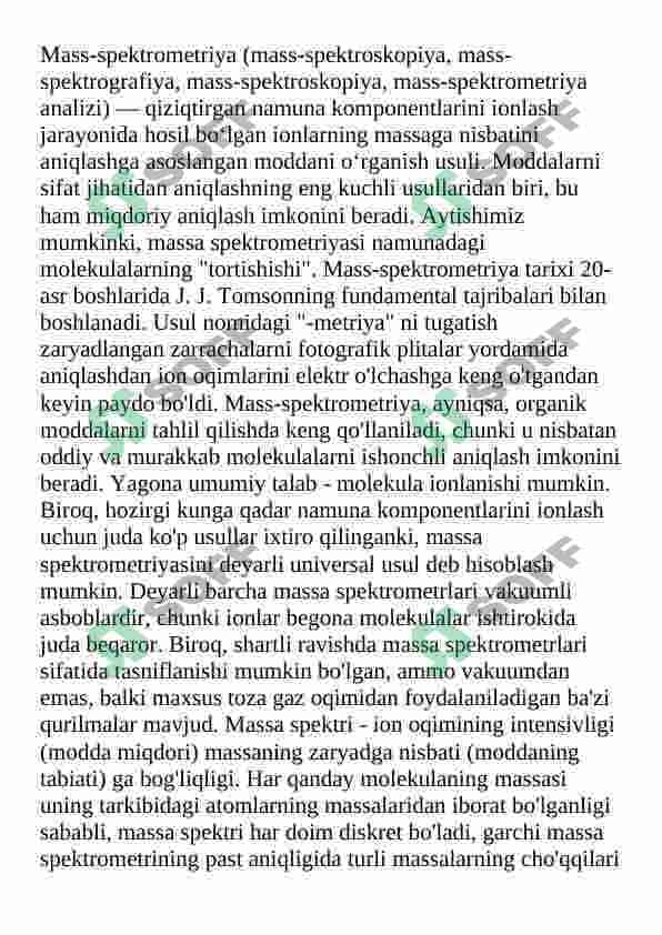 Neyroleptiklarni Xromato-Mass spektrometrik tahlili 5
