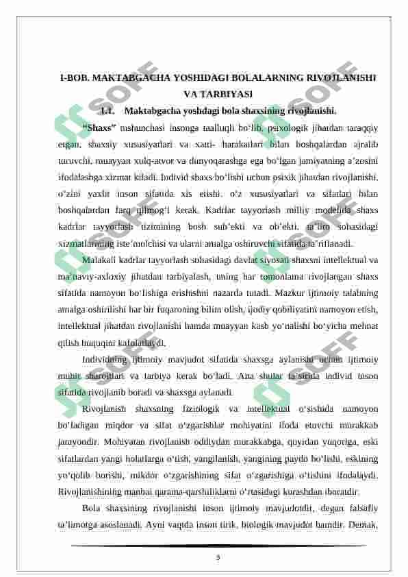 Maktabgacha yoshdagi bolalarning rivojlanishi va ta'lim tarbiyasining o'ziga xosligi 5