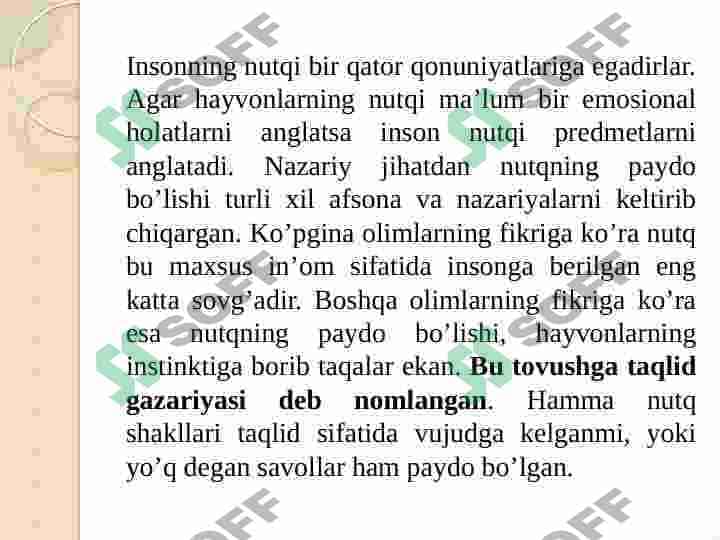 Psixik jarayonlarni shakllanishida tilning ahamiyati 5