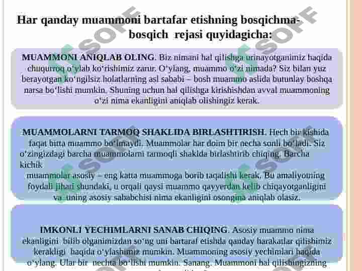MUAMMONI HAL QILISHNING  ASOSIY STRATEGIYALARI 5
