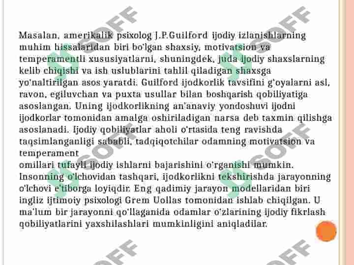 KREATIVLIKNING «4 R» MODELI 5