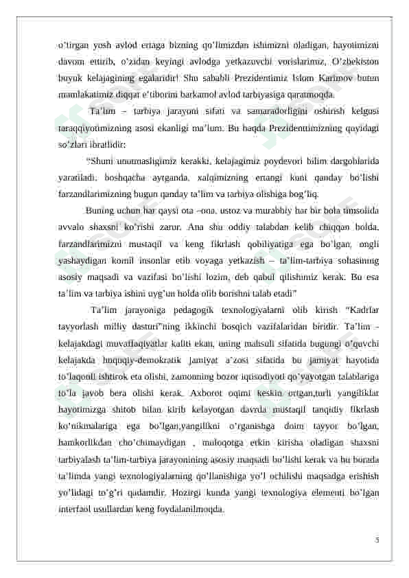Boshlangʻich sinflarda matematik oʻyinlarning oʻziga xos xususiyatlari kurs ishi 5