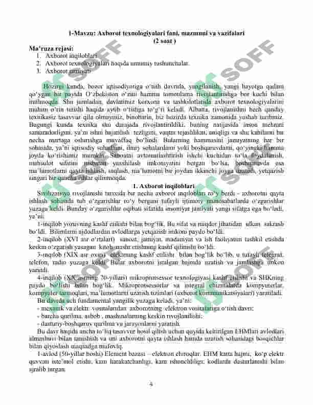 Informayika bo'yicha maruza matni 2-qism 5