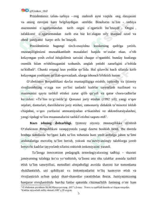Chizmachilik darslarini tashkil qilish va o`qitish mеtоdlari 5