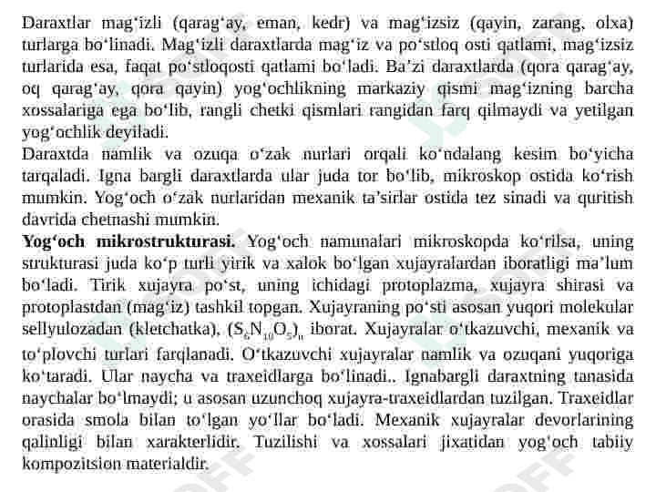 YOG‘OCH QURILISH MATERIALLARI 5